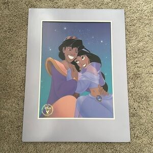 Disney Aladdin 1993 lithograph